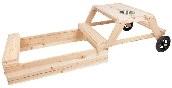 Small Foot - Sandlåda med sittplats och lerbord