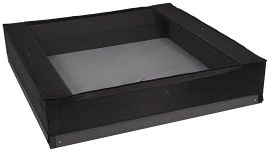 Nordic Play Sandlåde-nät, 150 x 150 x 20 cm, svart